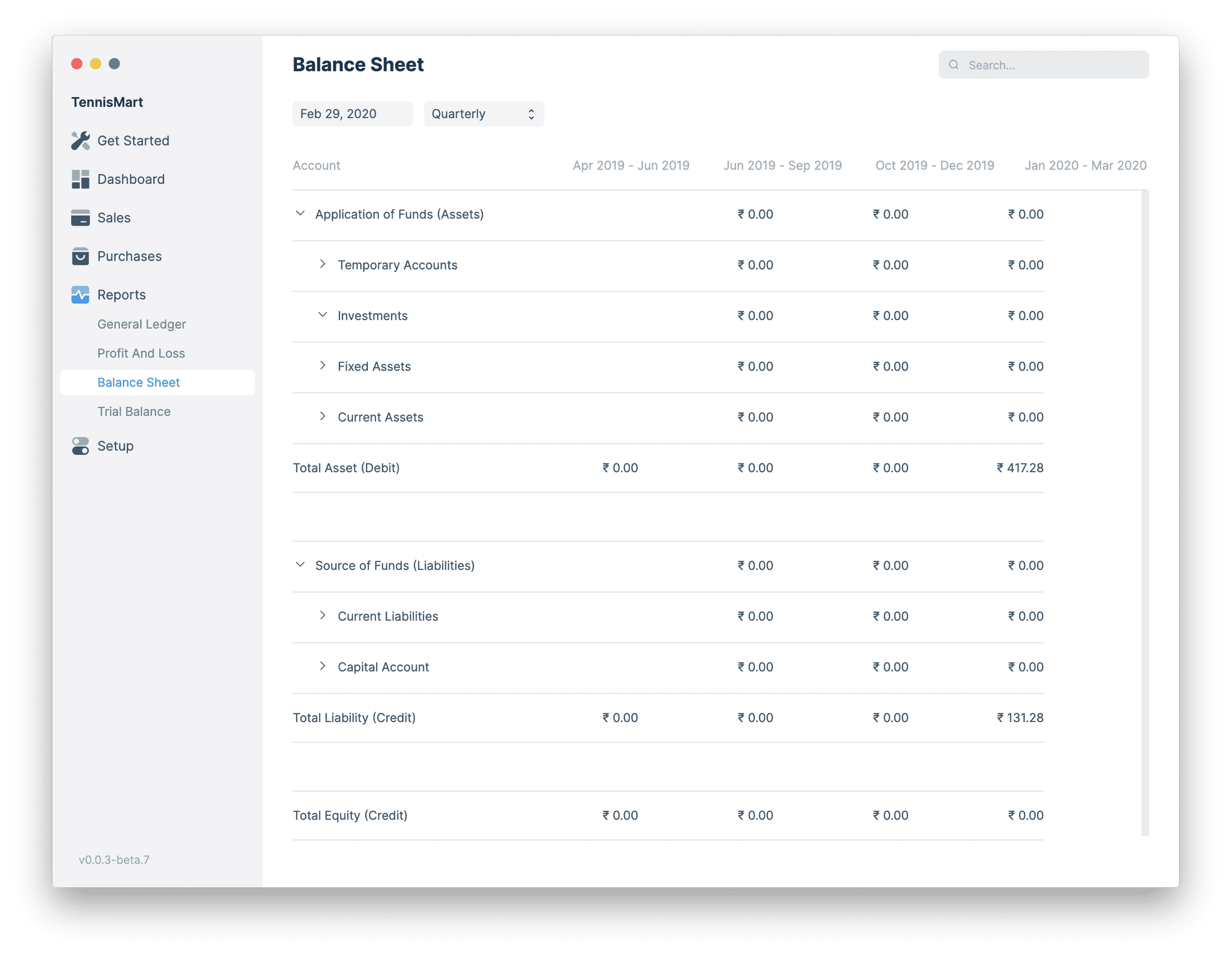 Balance Sheet